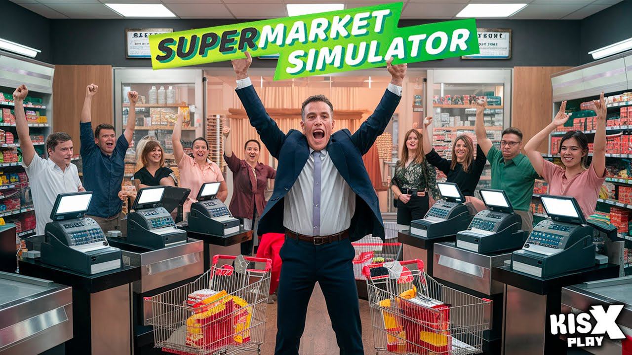 7й кассир, new лицензия, room-тур ➟ Supermarket Simulator #36 (с модами) @KisxPlay