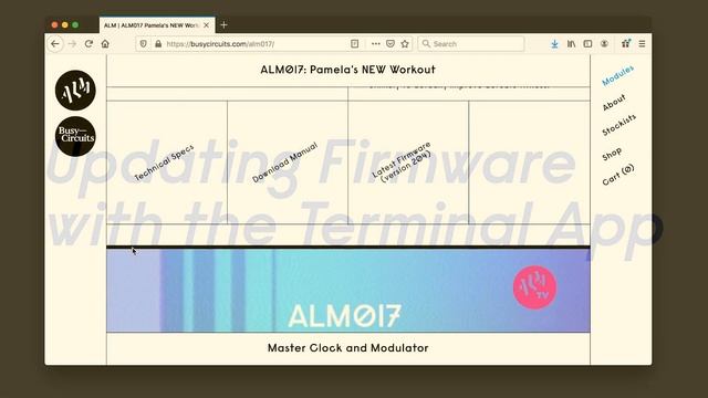 Pamela's NEW Workout - Mac Firmware Update Procedure смотреть онлайн