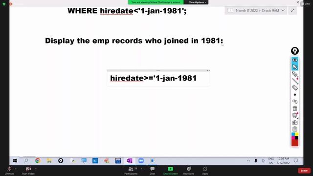 Oracle Lecture [13] On Logical Operators Oracle SQL(12 May 2022) ||Smart Java Developer||