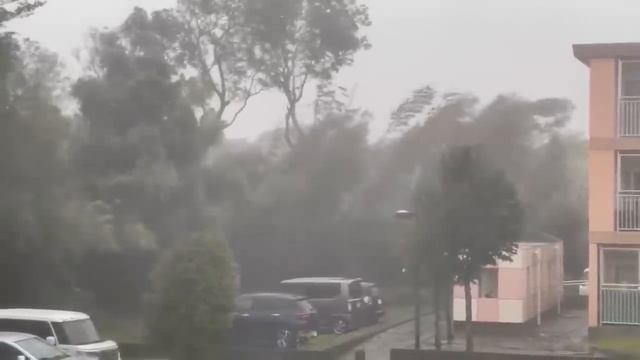 Ocean covers land after storm Gabriel in New Zealand. Flood in Auckland смотреть онлайн