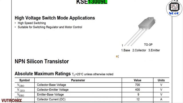 [SGeC] E13009-2 NPN Silicon Transistor смотреть онлайн