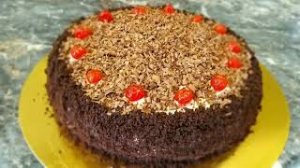 ТОРТ ЧЕРНЫЙ ПРИНЦ. Шоколадный Торт на кефире. Супер Вкусный и Бюджетный.