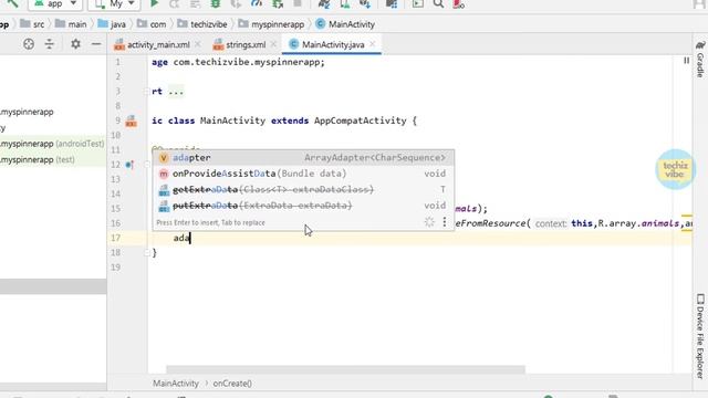 Spinner In Android | Android Studio Tutorial For Beginners