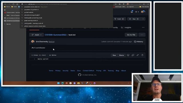CIS 1500 - Intro to Programming ( Java ) - Intro to Git and GitHub.com смотреть онлайн