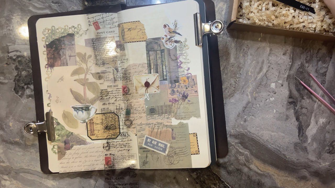 | ASMR | Journaling | No talking | Vintage journal decoration | Relaxation 6 смотреть онлайн