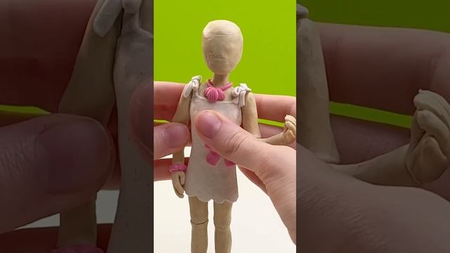 Марго Робби в роли Куклы Барби из фильма Barbie ► ИЗИ Лепка #shorts