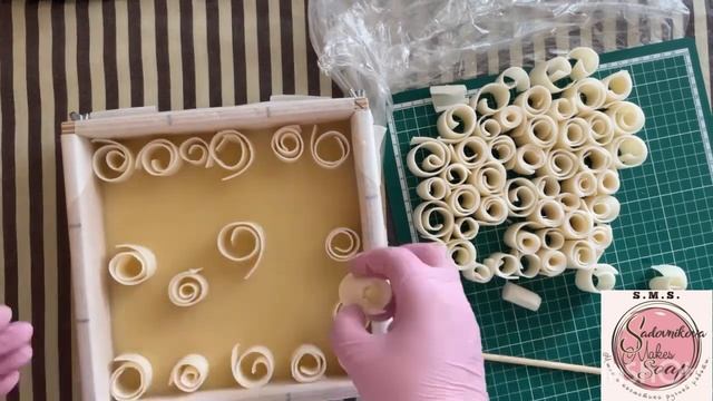 Завитки в мыле с нуля. Рецепт. Разбор ошибок. #мылоснуля #soapmaking #curltechnique #мыло