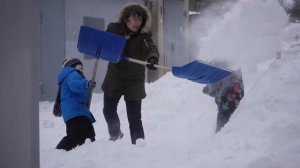 Зима 2018 (откопать гараж от снега!)