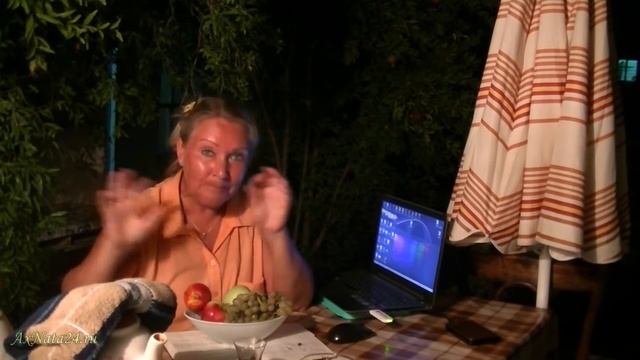 Отдых в Азербайджане.Баку. Дача в Пиршагах ч.12-я. За чаем вечером. смотреть онлайн