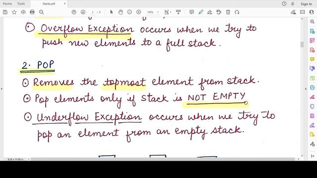 Push & Pop Operations on Stack | NCERT Class 12 Computer Science with Python | CBSE Class XII Exams