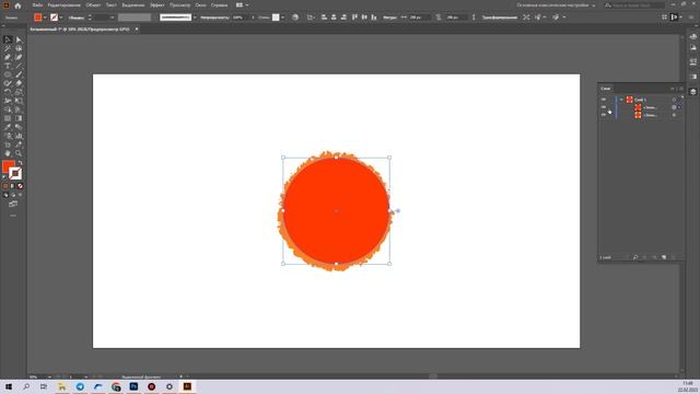 Как сделать обтравочную маску в Иллюстраторе смотреть онлайн