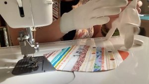 Лоскутный эфир №337. Лоскутный жилет из кромок. Крейзи и диагональная полоска.