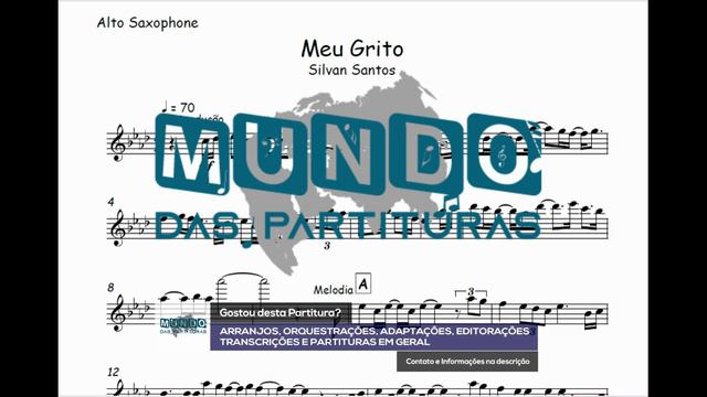 Meu Grito - Silvan Santos🎺Partitura Trompete, Trombone, Trompa, Violino, Viola, Cello, Eufônio🎼 смотреть онлайн