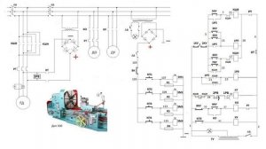 Обзор электрической схемы токарного станка Дип 500
