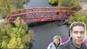 Распил красного моста в Курске // Курский красный мост // Разрушенные достопримечательности Курска