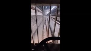 строительство метро.едем от туристской до новокрестовской на котопсе