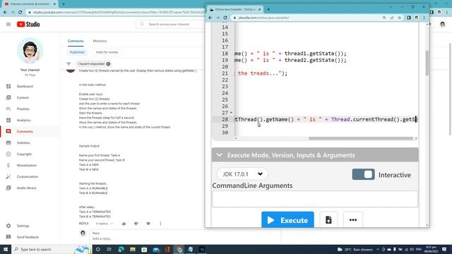 JAVA: Thread смотреть онлайн