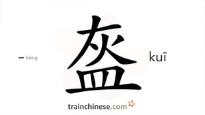 盔 (kuī) helmet