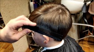 Детская модельная стрижка без машинки. Men's haircut