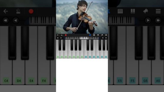 Fairytale Alexander Rybak mobil piano || #piano#tutorial#music смотреть онлайн