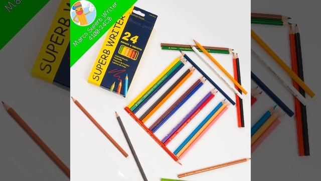 Цветные карандаши для рисования 24 цветов SuperB Writer Марко смотреть онлайн