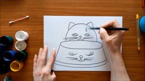 #Рисуем_вместе! Миска для киски
