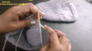 Knitting ladies shoes/ panjaabi juti in Hindi, लेडीज पंजाबी जुति बुनना सीखें, knitting booties