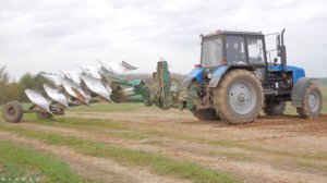 Осенняя пахота / 3X БЕЛАРУС 1221 + 2X ППО-4-40 и VOGEL&NOOT XMS /