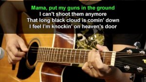 Knockin' on heaven's door - Bob Dylan  (Acoustic karaoke)