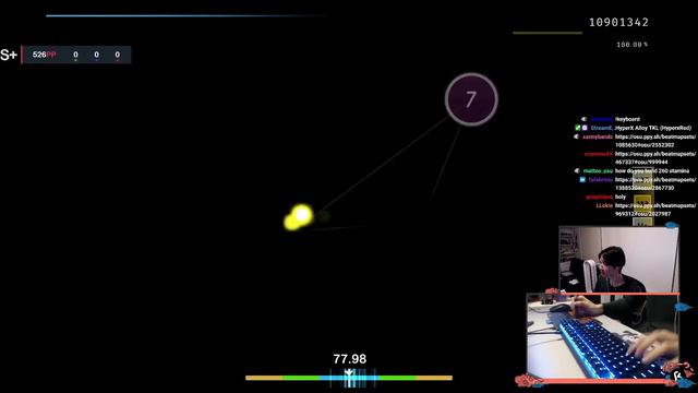 [Live] RyuK | yanaginagi - Tokohana [Insane] +HDDT 99.94% {#1 666pp FC} - osu!