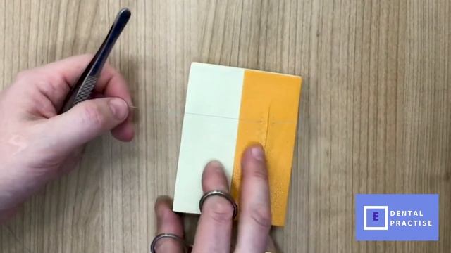 Курсы стоматологов - шовные техники - наложение простого прерывистого шва.