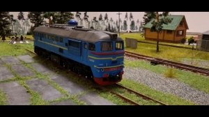 ЖД модель тепловоза М62 1223, КЛГ ЖД. Перекрас из BR 120 Roco.