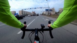 Первый не большой заезд на шоссейном Велосипеде Merida Scultura Disc 300 (2020) район Купчино...