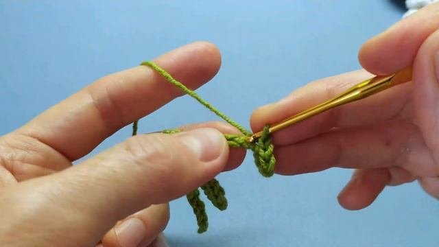 Веточка крючком ? мастер-класс по вязанию ? Crochet Branch, Patrón De Tejido De Rama