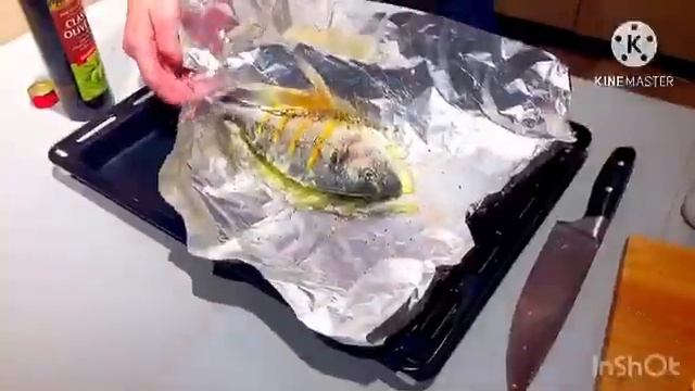 Готовим рыбу дорадо с лимоном в духовке как в ресторане (гарнир картошка)