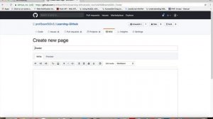 Learning GitHub - Making Wikis
