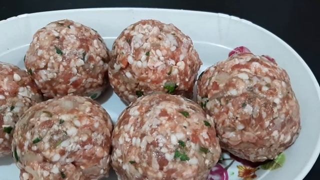 Küftə belə hazırlanır.Кюфта.Тефтелевый суп.