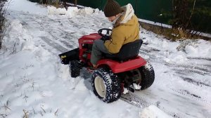 новое видео! Первый Российский минитрактор Митракс Т10.С лопатой-отвалом.