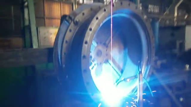 Стол сварочный для полуавтоматической наплавки колец затворов диаметром от 400 мм до 2500 мм. смотреть онлайн