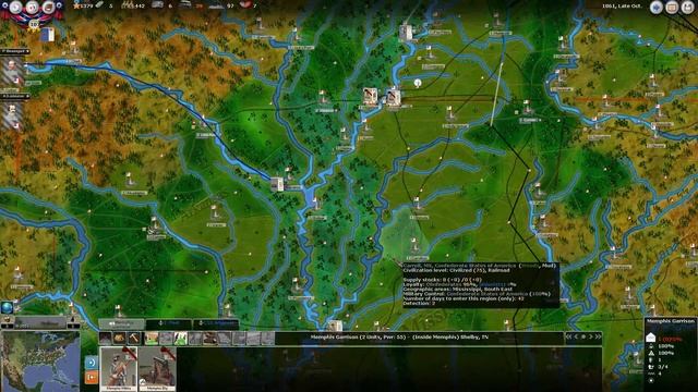 American Civil War 2 (AGEOD) | CSA Let's Play | Late Oct 1861 | 7 смотреть онлайн