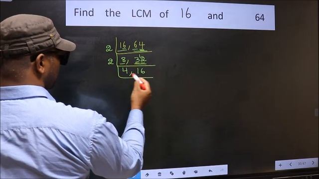 LCM of 16 and 64 смотреть онлайн