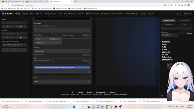Hướng dẫn add Deep Fake cho Stable Diffusion chúc 2k5 thi tốt (Deep Fake Extentions Tutorial Setup) смотреть онлайн