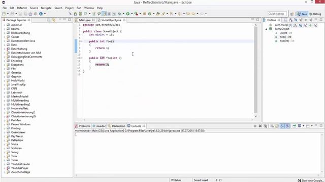 Java Tutorial - Reflections #4 - Methoden смотреть онлайн