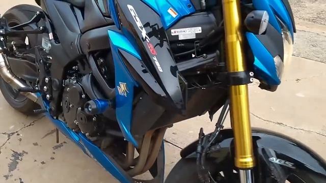 Nova GSX-S 750 2018 com escapamento hurricane gp de alta performance смотреть онлайн