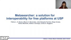 USP Repository + Metasearcher - Fátima L S Nunes