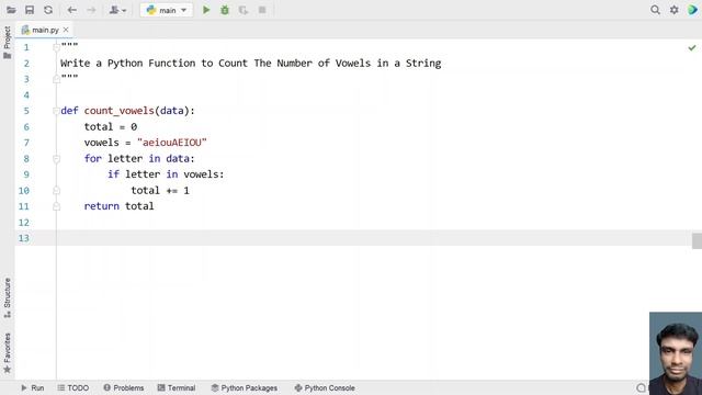 Write a Python Function to Count The Number of Vowels in a String