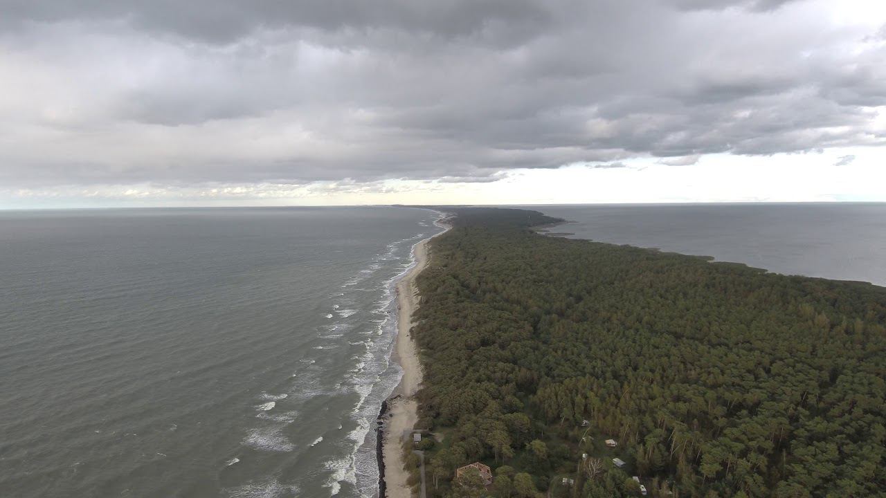 Аэросъемка Зеленоградск и Куршская Коса смотреть онлайн