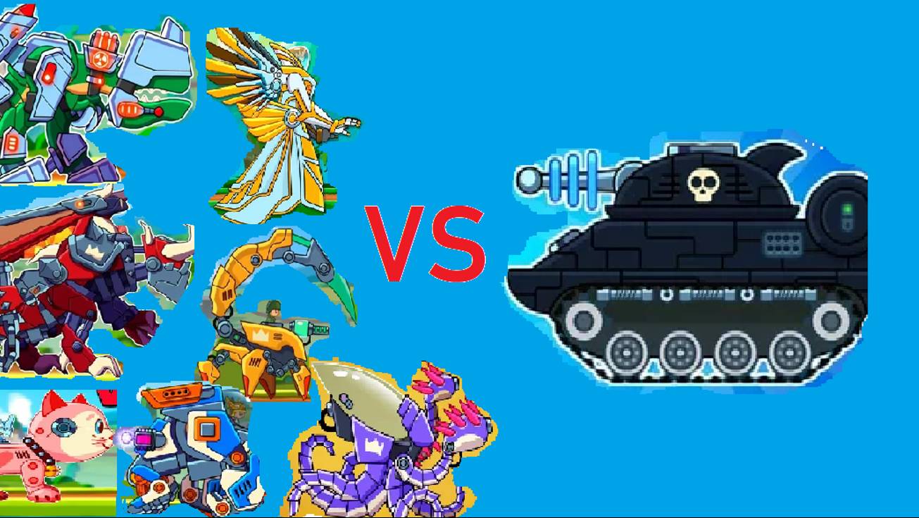 Босс ЛАЗЕРНАЯ ПАСТЬ против всех 26 танков в игре Hills of Steel