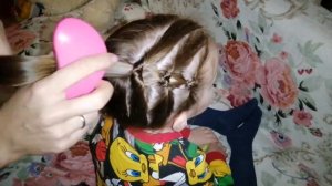 Причёска с помощью петли для волос
