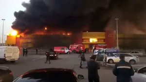 Пожар ТЦ Синдика!!!